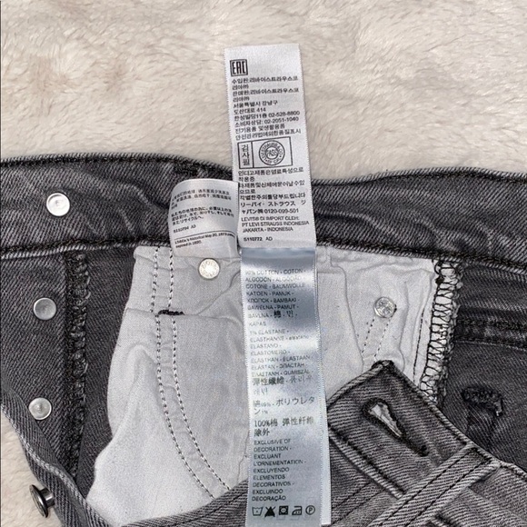 Levi's Gray Wedgie Straight Leg High-Waisted Pants - Picture 12 of 13